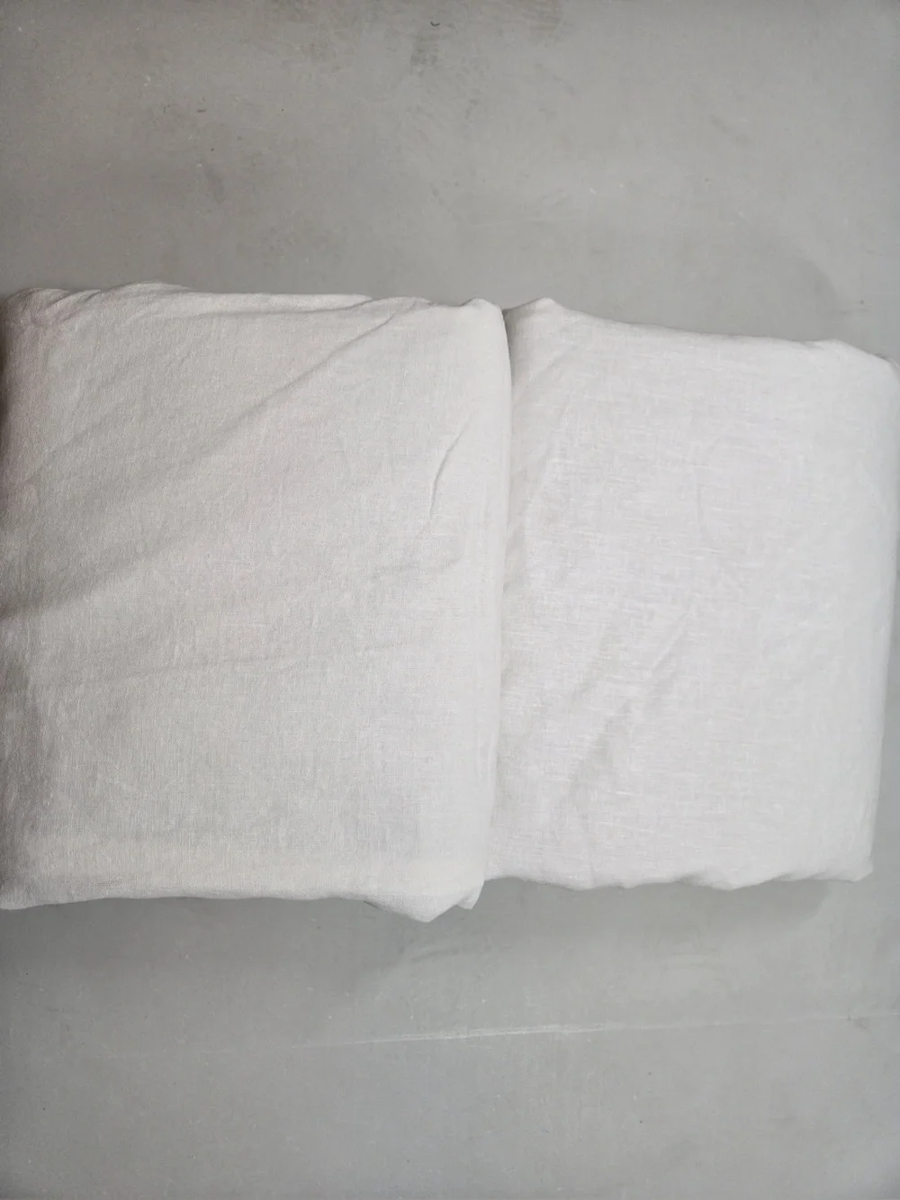 QUINCE Set Of 2 48x84 European Linen True Blackout Curtains Cream 0622
